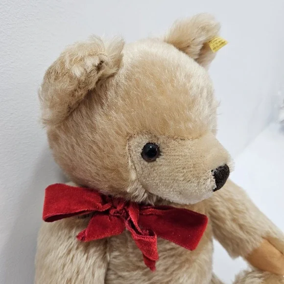 Steiff Plush Honey Cream Colored Jointed Teddy Bear 0201/41 Germany 15" - Picture 4 of 12